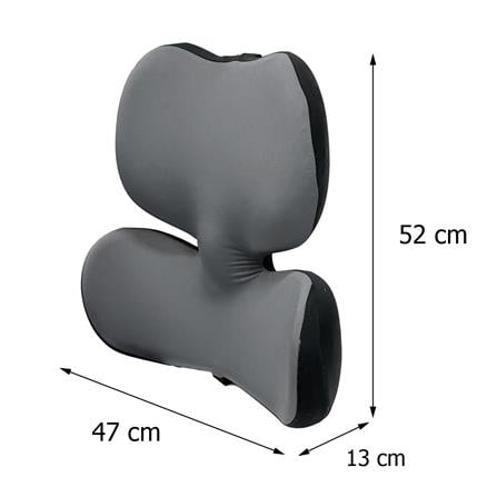 เบาะรองหลัง HOME LIVING STYLE DUNE 20X18 นิ้ว สีเทา_11