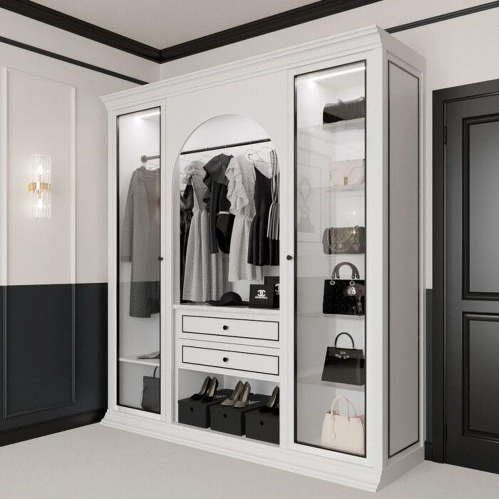 ตู้เสื้อผ้า SB FURNITURE ETERNO 19220930 220 ซม. สีขาว