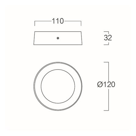 ดาวน์ไลท์ LED LUMAX 03-A1354 6 วัตต์ WARM WHITE 4.7 นิ้ว สีขาว กลม_5