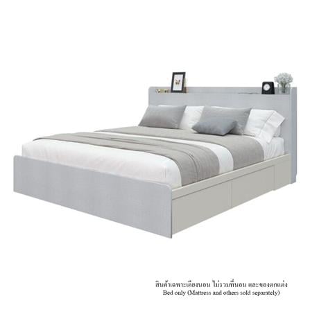 เตียง 6 ฟุต KONCEPT AIKO 19229385 สีครีม/ขาว_0