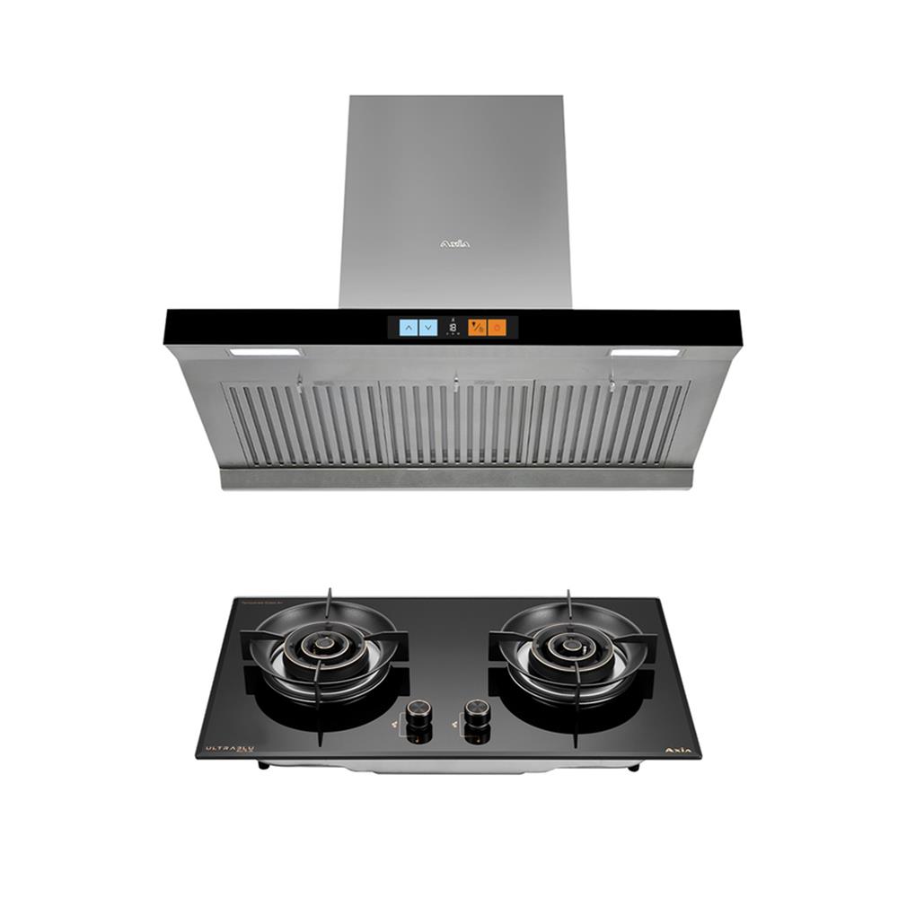 เตาฝัง+เครื่องดูดควัน AXIA BLU762G+C-CONNECT90SS