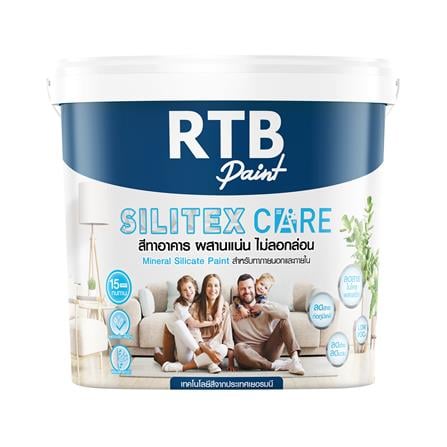 สีน้ำทาภายนอก ชนิดกึ่งเงา RTB SILITEX CARE BASE C สีขาว 3.5 ลิตร_0