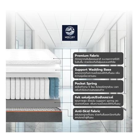 ที่นอน 5 ฟุต MERCURY MATTRESS MALE_2