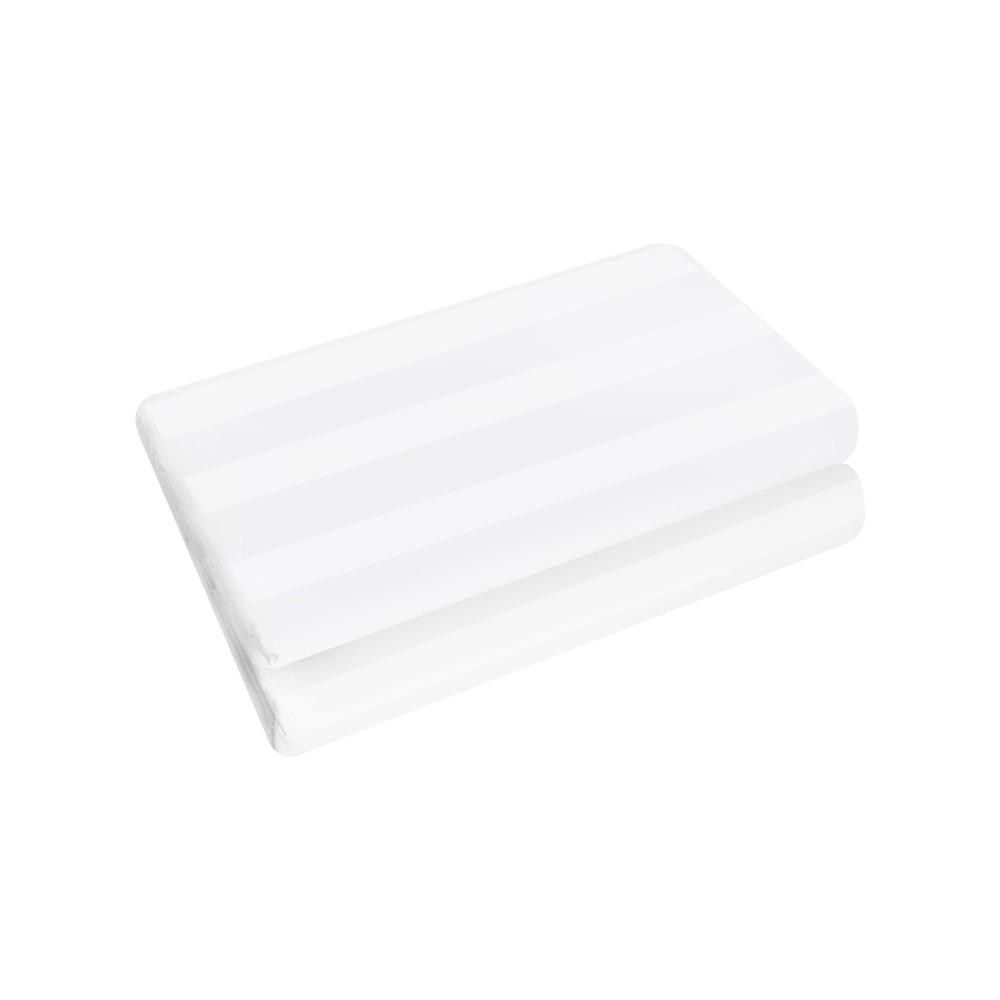 ปลอกผ้านวม DREAMERY CT STRIPE250TN 90X90 นิ้ว สีขาว