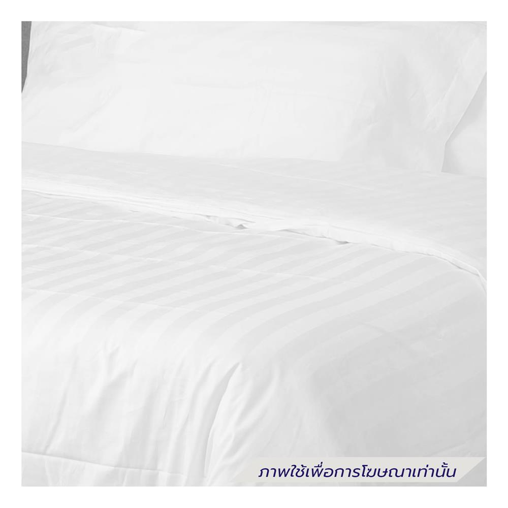 ปลอกผ้านวม DREAMERY CT STRIPE250TN 90X90 นิ้ว สีขาว