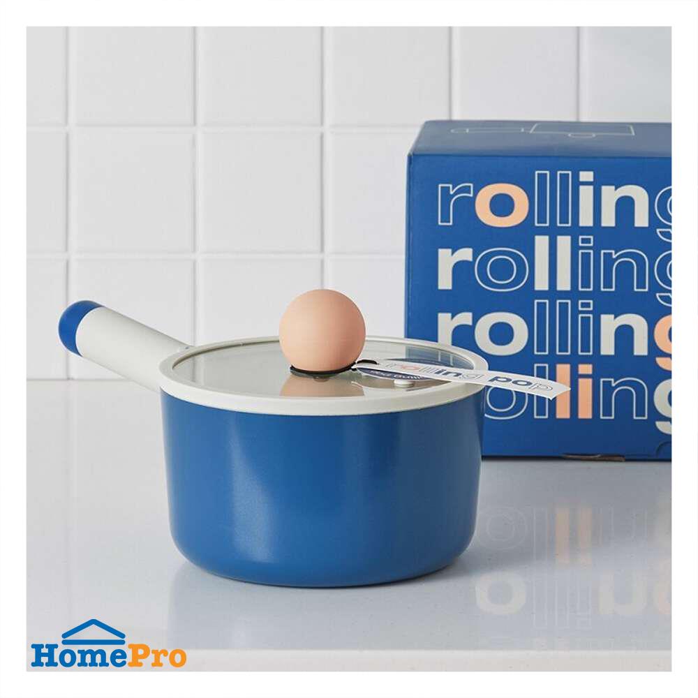 หม้อด้าม 16 ซม. LOCKNLOCK ROLLING POP IH สีน้ำเงิน
