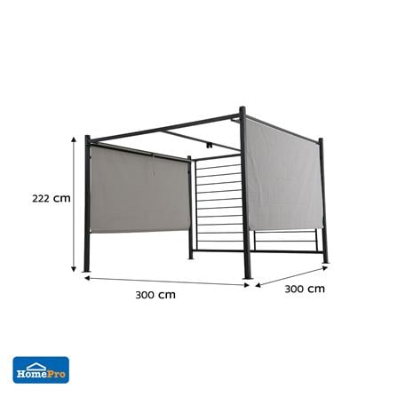 เต็นท์สนาม SPRING KOTA 3x3 เมตร สีดำ_6