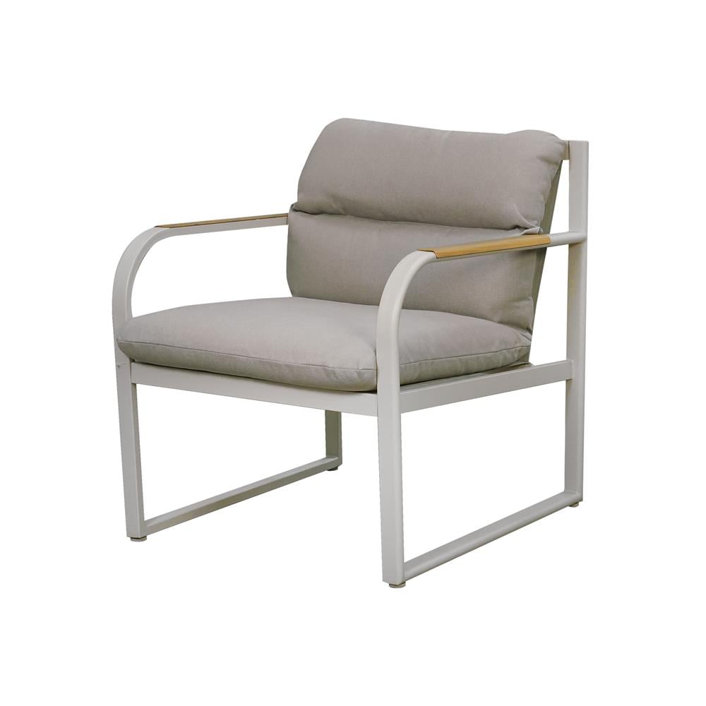 ชุดโซฟาสนาม 4 ที่นั่ง SPRING LUTRICIA สีเทาอ่อน