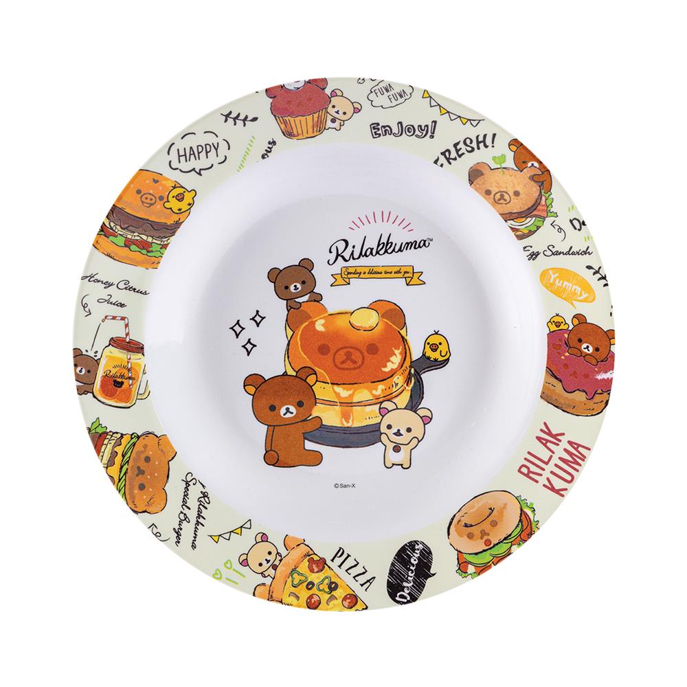 จานเมลามีนลึก 9 นิ้ว SUPERWARE RILAKKUMA HAPPY FOOD