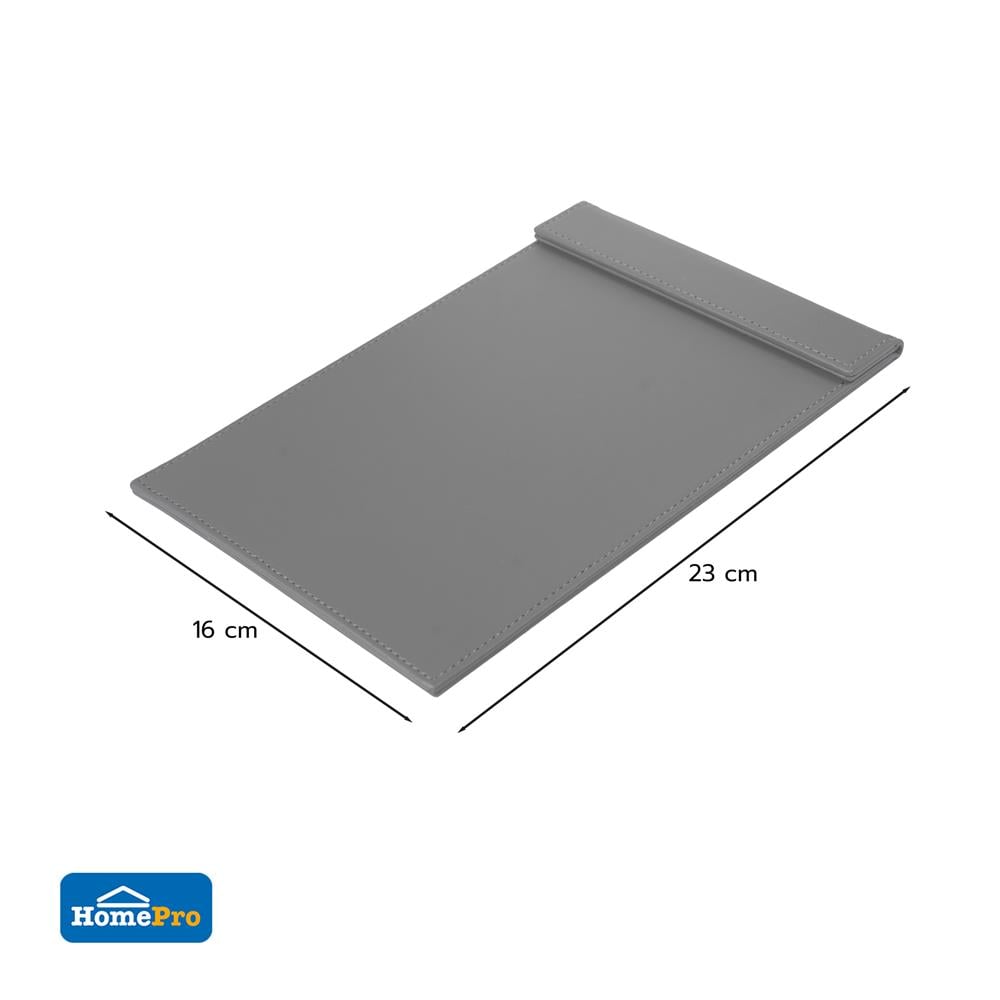 แผ่นรองเขียน A5 PVC KECH BASIC สีเทา