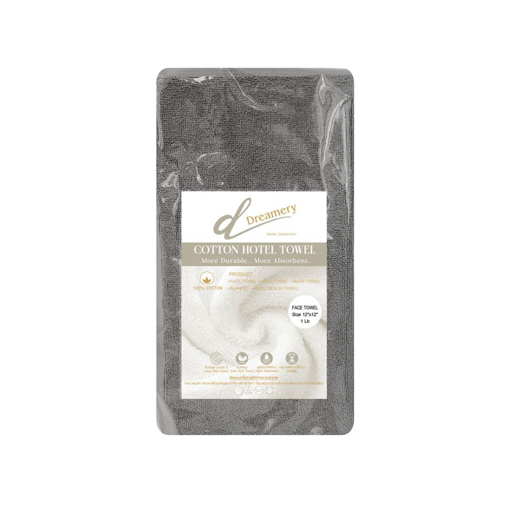 ผ้าขนหนู DREAMERY ขนคู่ GR 1LB 12X12 นิ้ว สีเทา (แพ็ก 5 ชิ้น)