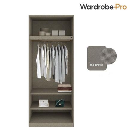 ตู้เสื้อผ้า 2 บานเปิด SB BUILT IN WARDROBE PLUS 59061774 100 ซม. สี RIO BROWN_2
