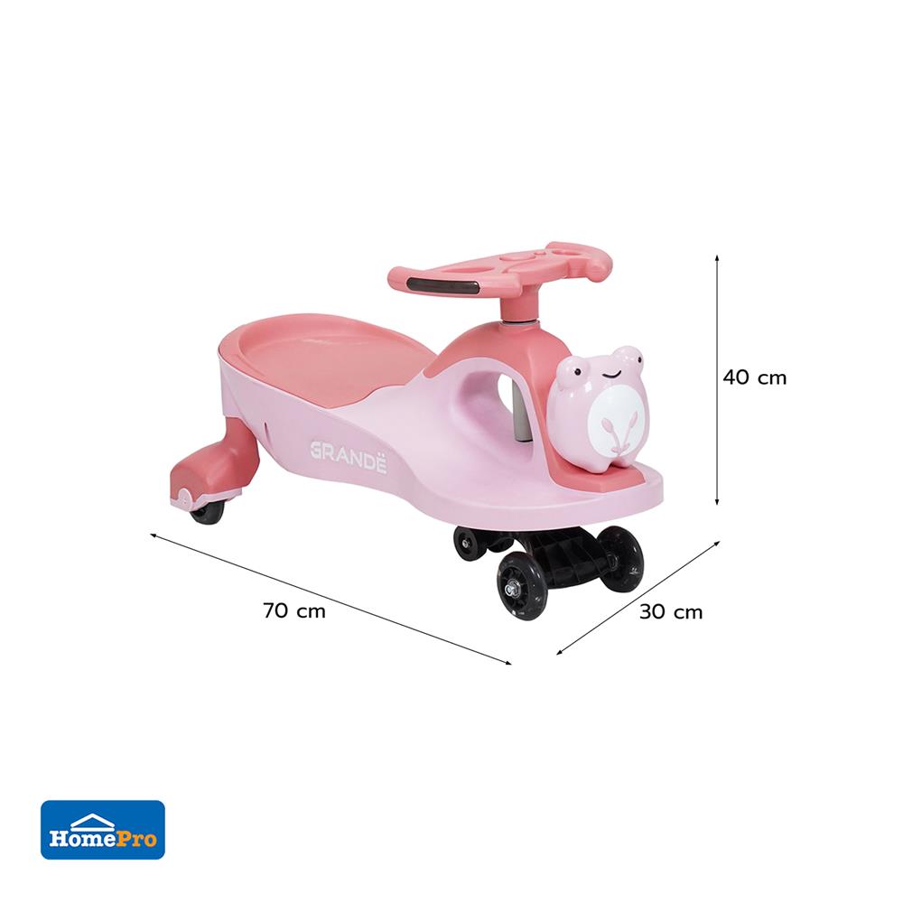 รถทรงตัว GRANDE ดุ๊กดิ๊กกบ สีชมพู