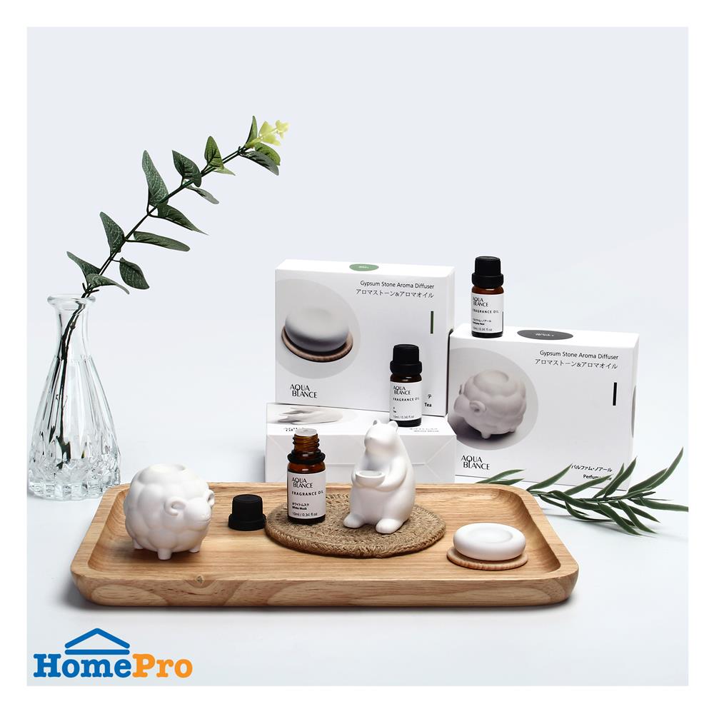 ชุดหินอโรม่าพร้อมน้ำมันหอมระเหย PORRIN BEAR 10 มล. WHITE MUSK