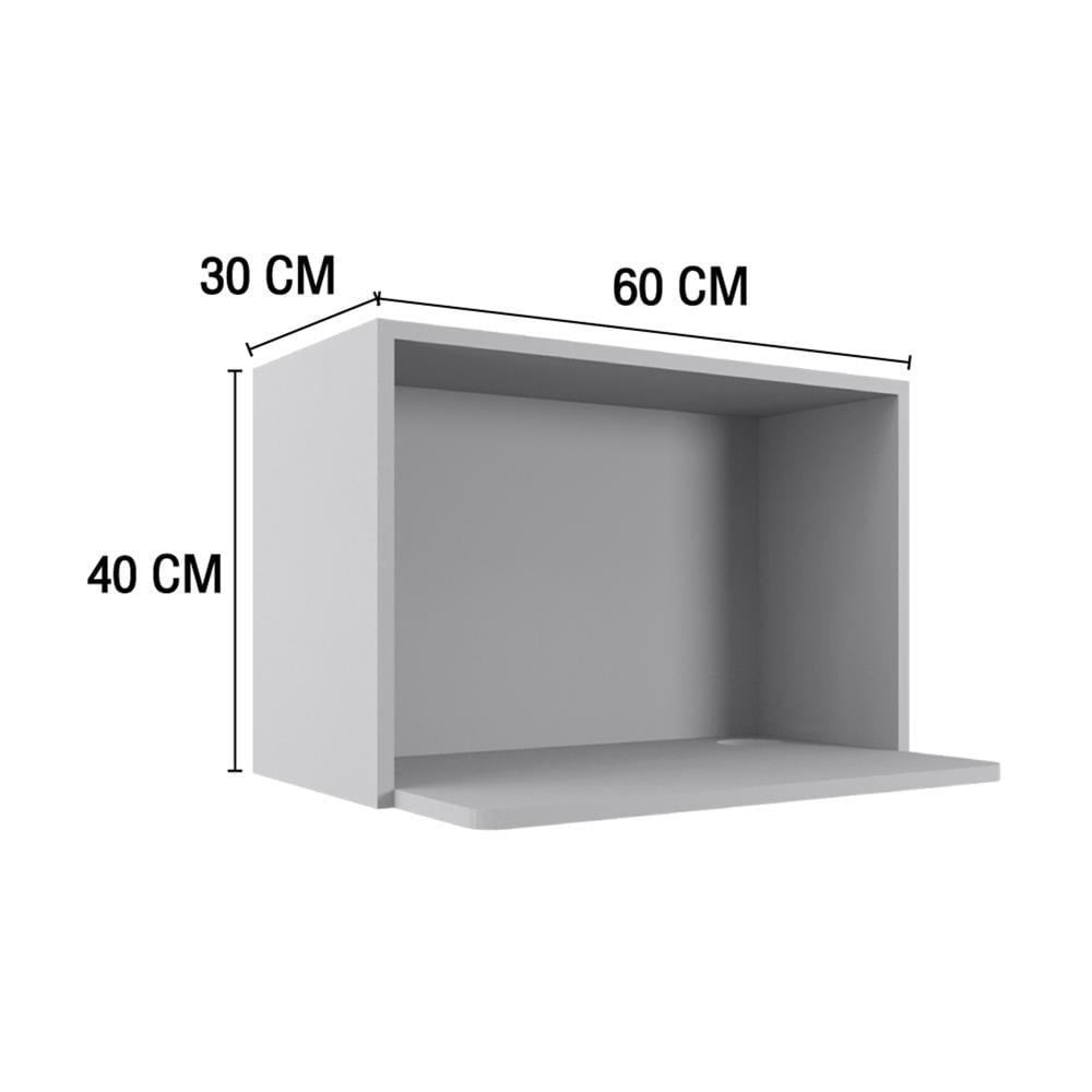 ตู้แขวนไมโครเวฟ MJ ETERNITY 60x40 ซม. สี ELEGANT GREY