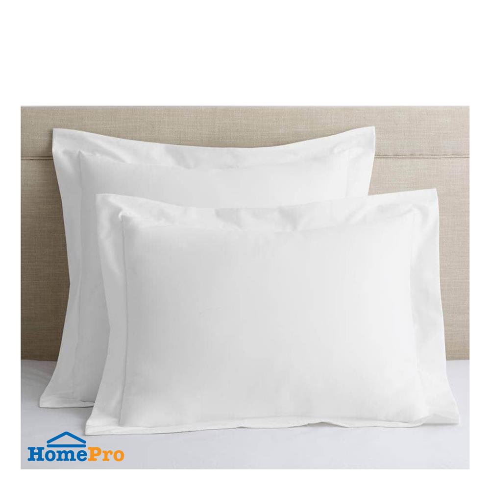 ปลอกหมอนหนุน DREAMERY CT300T SATEEN FLANG 21X37 นิ้ว สีขาว (แพ็ก 2 ชิ้น)