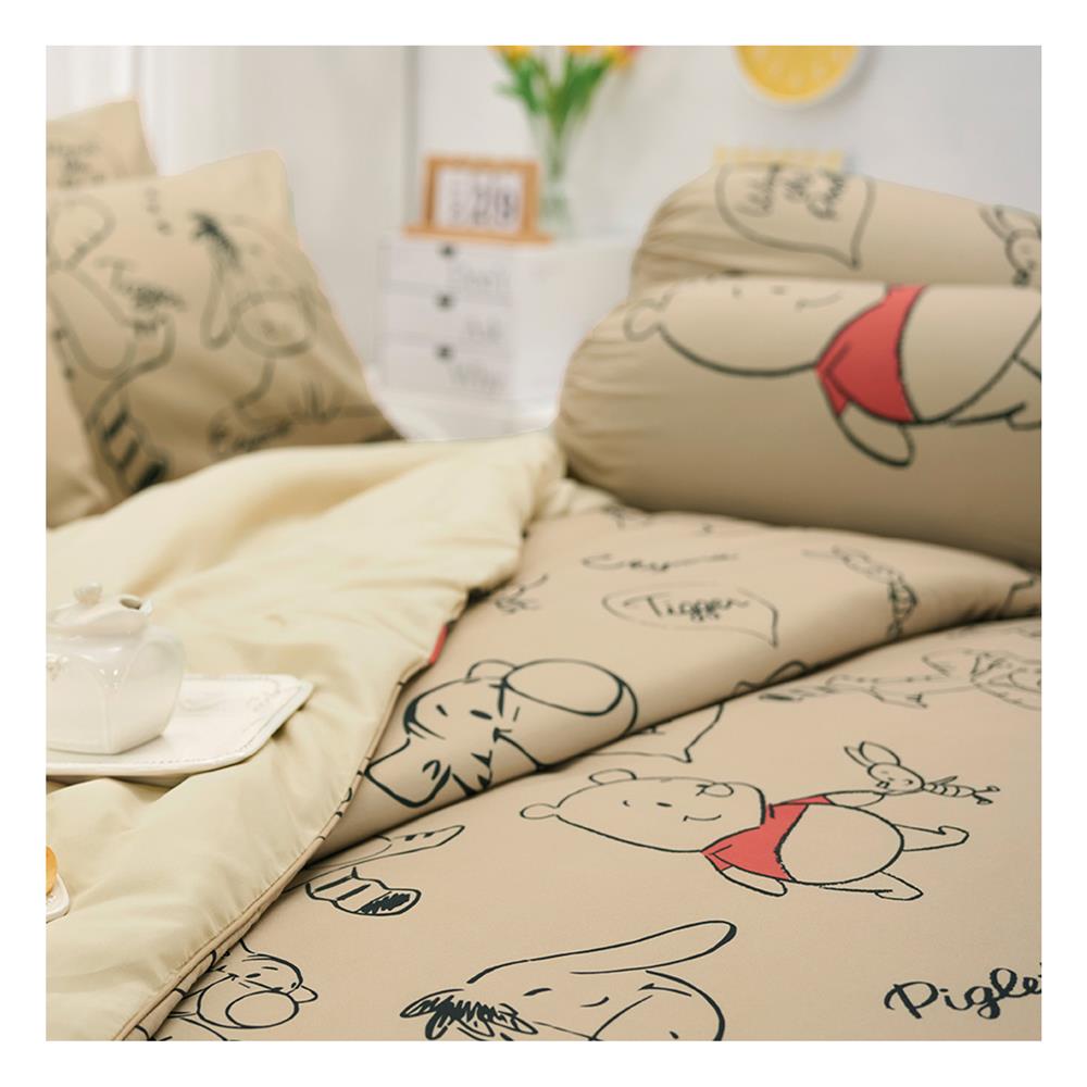 ชุดผ้าปูที่นอน 3.5 ฟุต 3 ชิ้น TULIP POOH 60113-DLD032