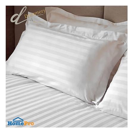 ปลอกหมอนหนุน DREAMERY CT250T STRIP FLANG 20X30 นิ้ว สีขาว (แพ็ก 2 ชิ้น)_3
