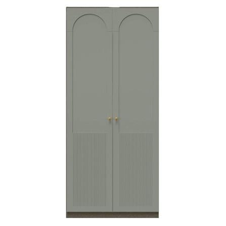 ตู้เสื้อผ้า 2 บานเปิด SB BUILT IN WARDROBE PLUS 59061543 100 ซม. สี PEWTER GREY_0