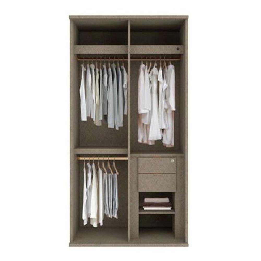 ตู้เสื้อผ้าบานเลื่อน SB BUILT IN WARDROBE PRIME 59060956 120 ซม. สี RIO BROWN