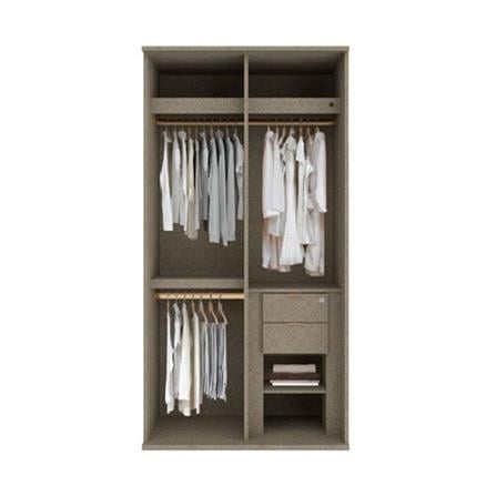 ตู้เสื้อผ้าบานเลื่อน SB BUILT IN WARDROBE PRIME 59060957 120 ซม. สี RIO BROWN_2
