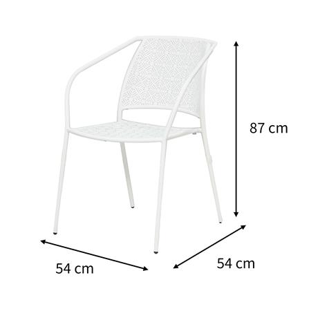 เก้าอี้เหล็ก SPRING TARLA สีขาว_9