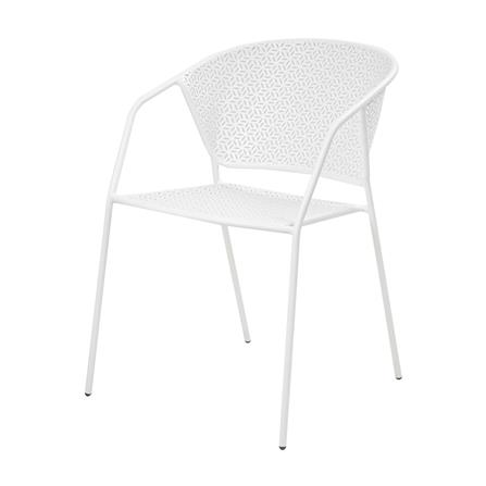 เก้าอี้สนามเหล็ก SPRING KARLA สีขาว