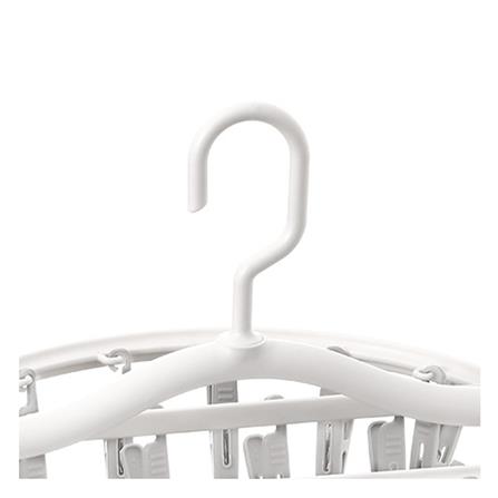 ห่วงตากผ้าพลาสติกกลม 24 กิ๊บ PLIM สีขาว/เทา_1