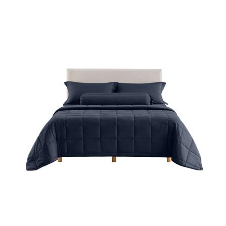 ชุดผ้าปูที่นอน 6 ฟุต 6 ชิ้น LOTUS ATTITUDE ELEMENTS สี INDIGO_1