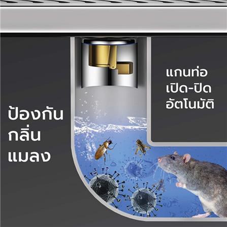 รางน้ำทิ้ง CASSA CL0122 20 ซม. สีเงิน_2