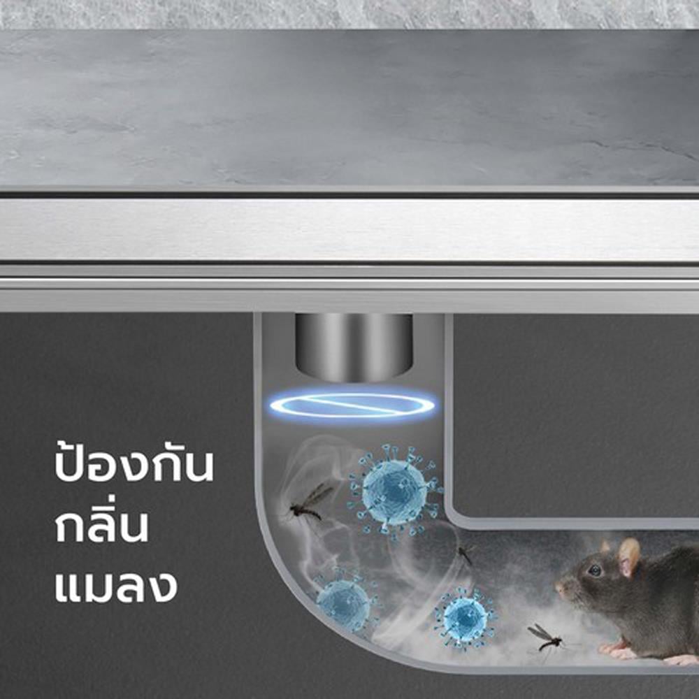รางน้ำทิ้ง CASSA CL0113 60 ซม. สีเงิน