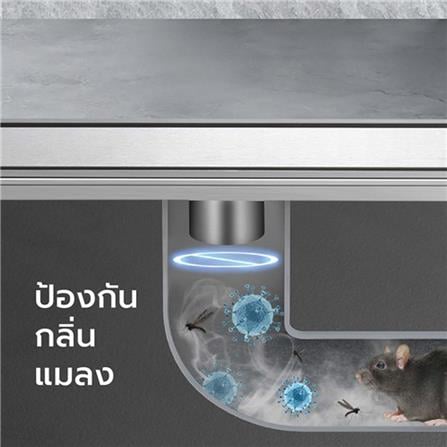 รางน้ำทิ้ง CASSA CL0113 60 ซม. สีเงิน_1