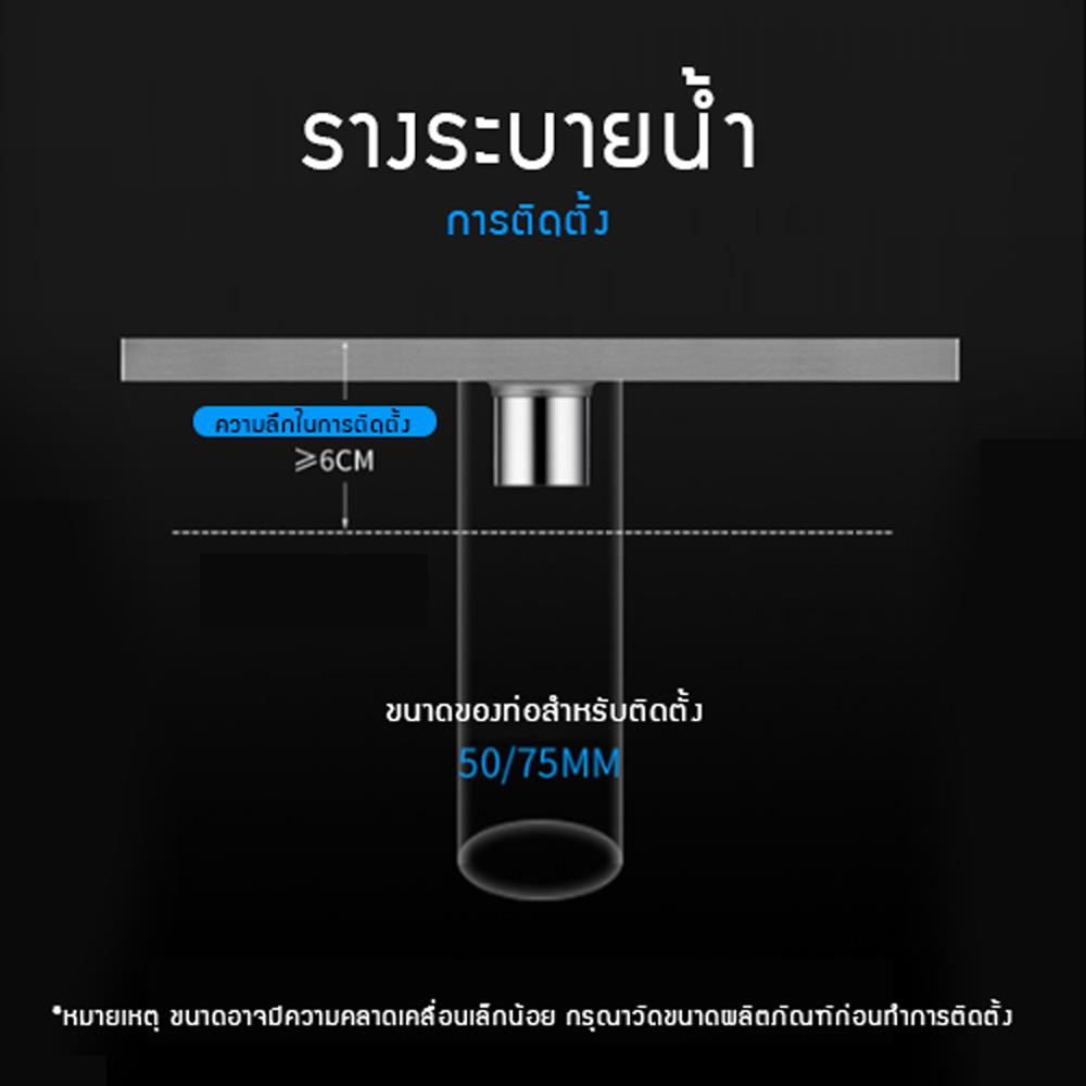รางน้ำทิ้ง CASSA CL0253 40 ซม. สีเงิน
