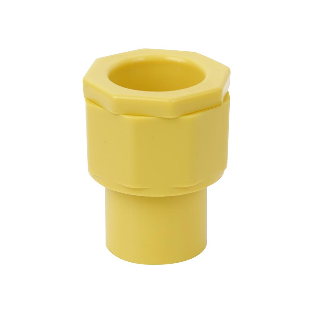 ข้อต่อเข้ากล่อง ELECKTA 3/8 นิ้ว สีเหลือง แพ็ก 10 ชิ้น