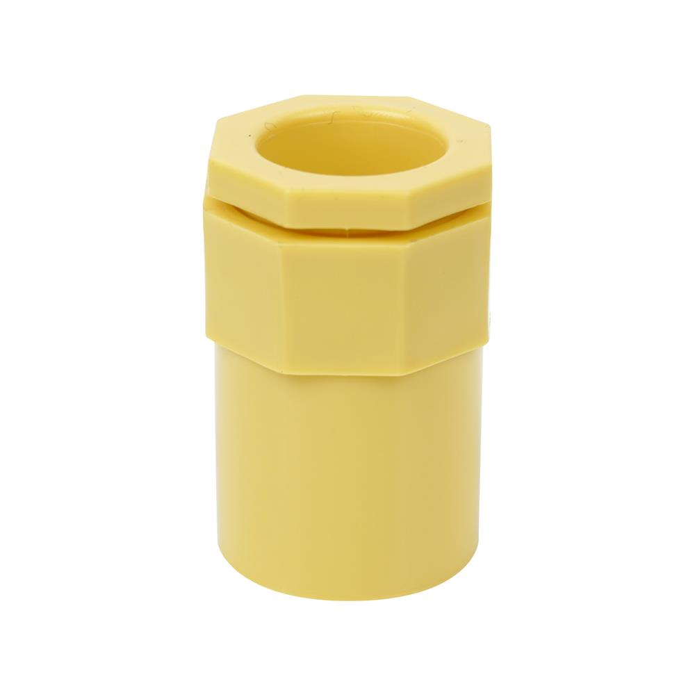 ข้อต่อเข้ากล่อง ELECKTA 3/4 นิ้ว สีเหลือง แพ็ก 10 ชิ้น