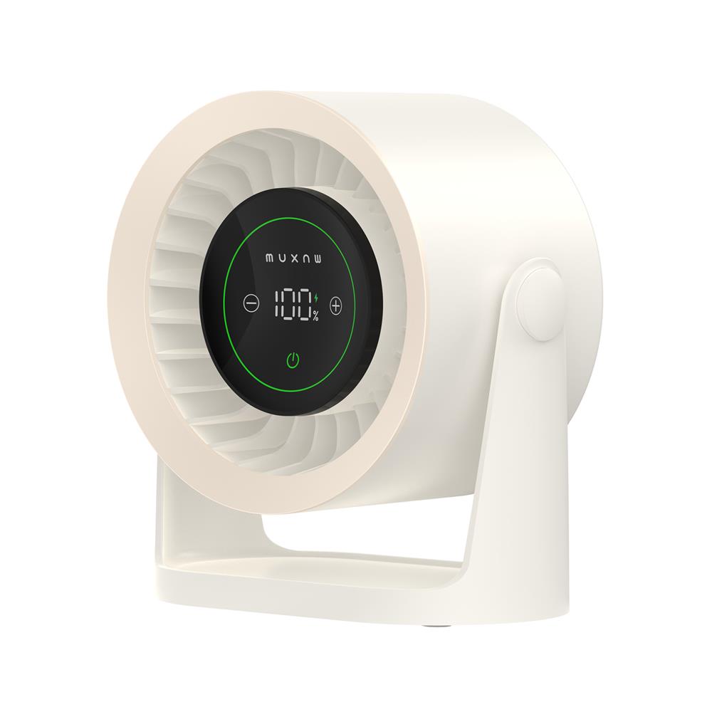 พัดลมพกพา 5 นิ้ว MUXIANG M75 สีครีม