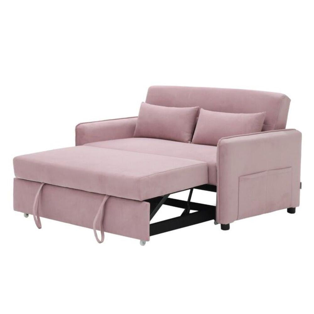 โซฟาเบด 2 ที่นั่ง SB FURNITURE BONDANIE 19234946 สีชมพู