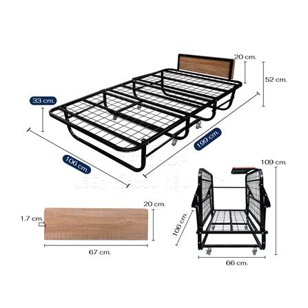 เตียงพับพร้อม TOPPER THAIBULL SST-SP02 108x199x55 ซม._10