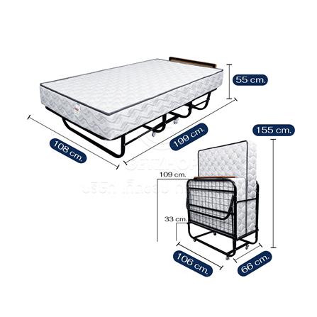 เตียงพับพร้อม TOPPER THAIBULL SST-SP02 108x199x55 ซม._9
