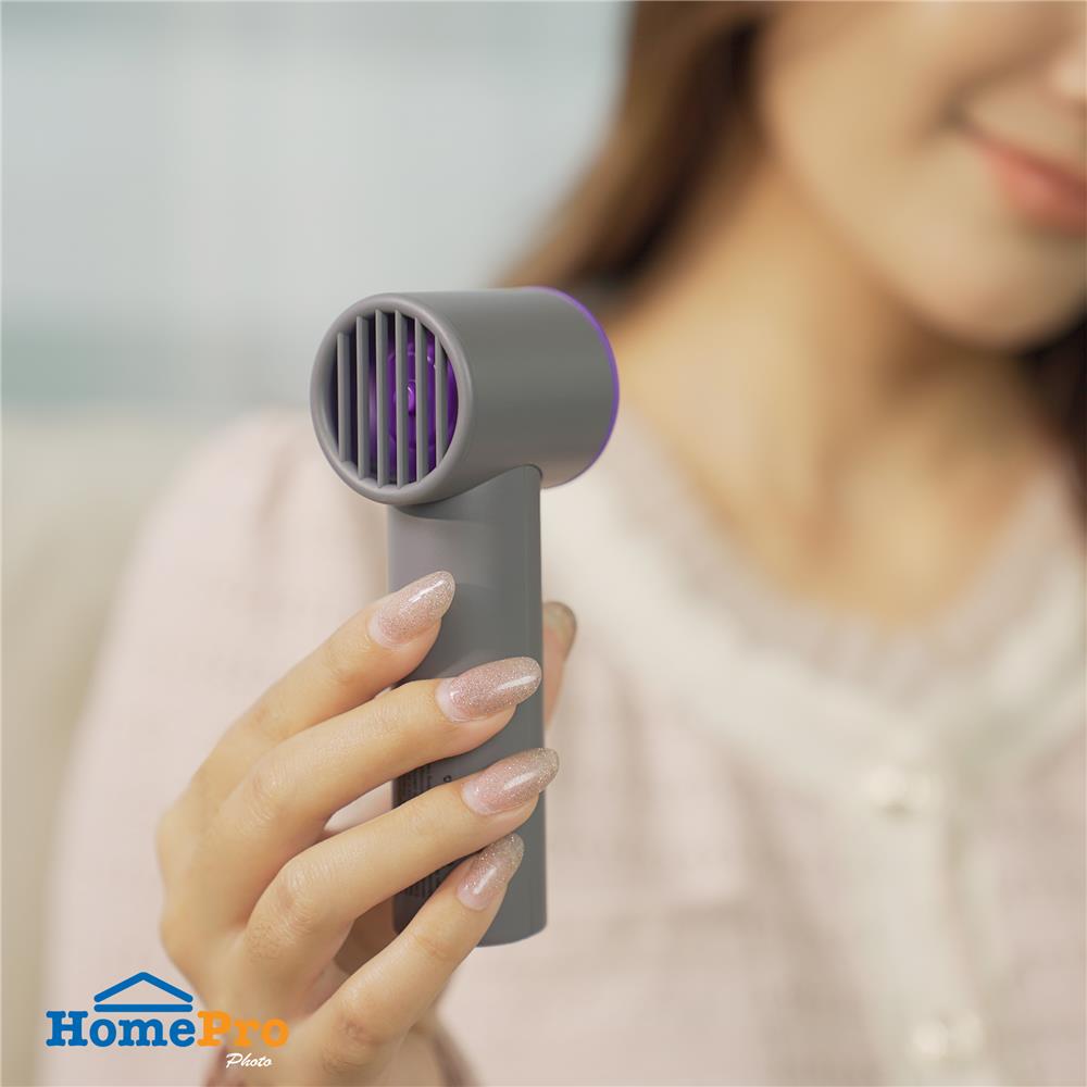 พัดลมพกพา 1.5 นิ้ว MUXIANG M81 สีเทา