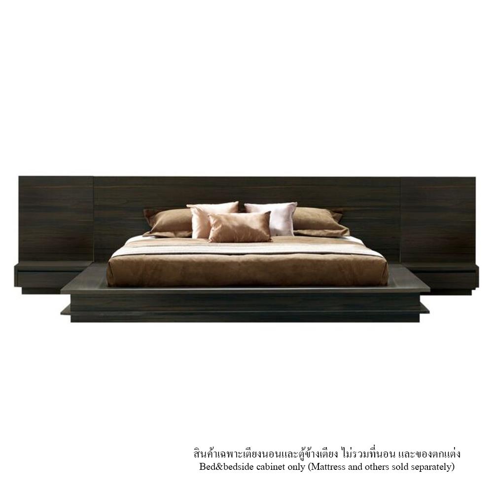 เตียง 6 ฟุต SB FURNITURE ZEN 19234985 สีไม้เข้ม