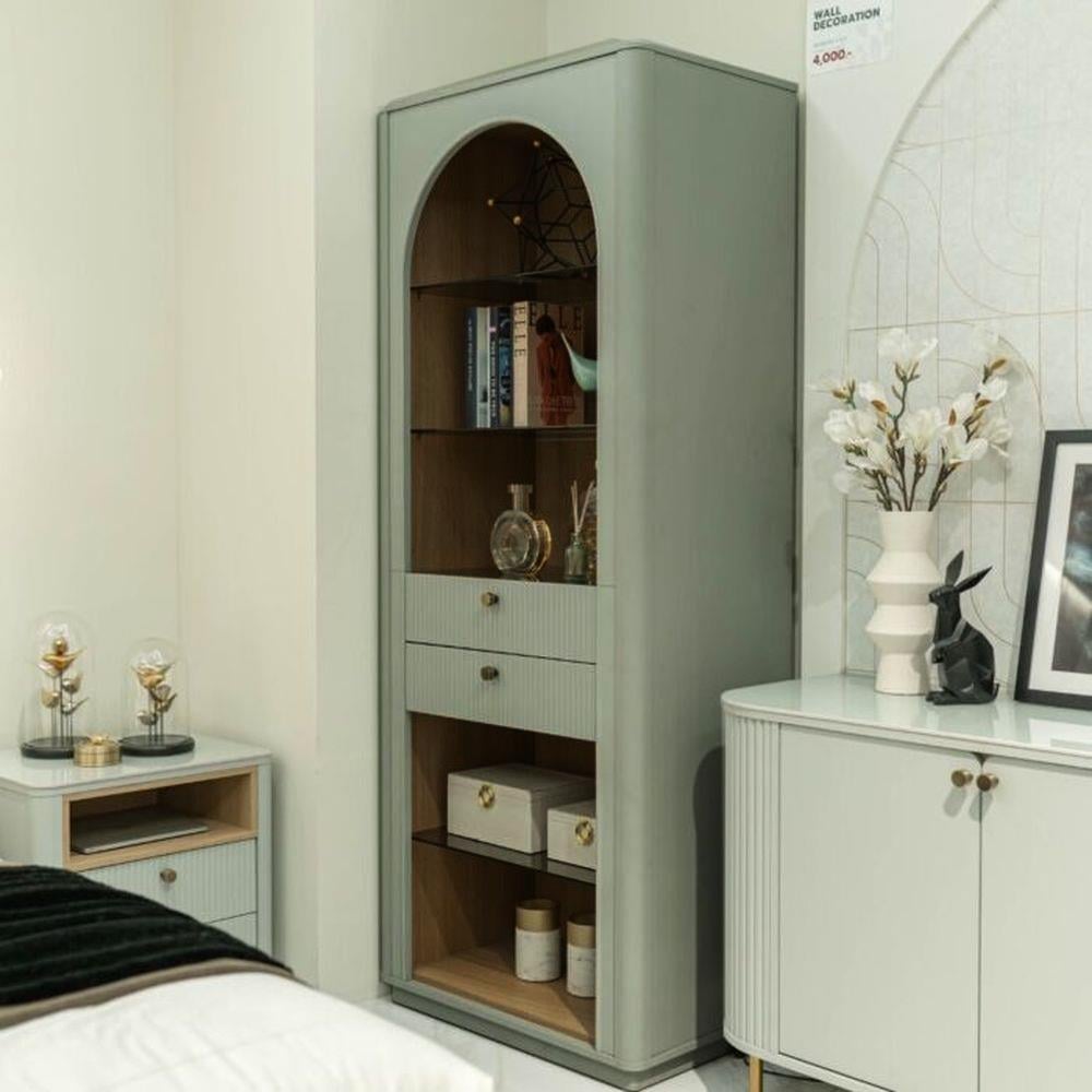 ตู้โชว์ SB FURNITURE SOUL 19232527 80 ซม. สี PEWTER GREY