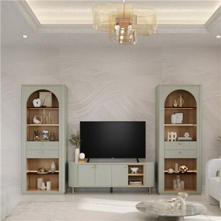 ตู้โชว์ SB FURNITURE SOUL 19232527 80 ซม. สี PEWTER GREY_3