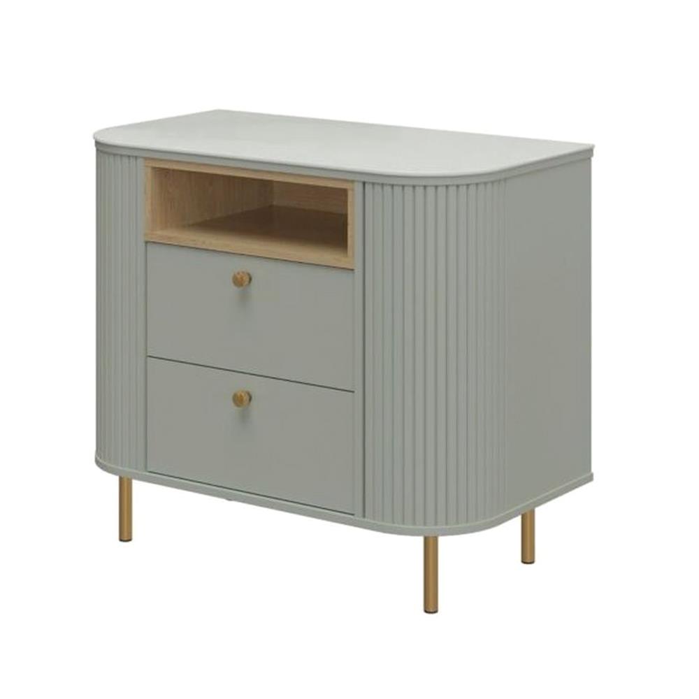 ตู้ลิ้นชัก 2 ลิ้นชัก SB FURNITURE SOUL 19232109 90 ซม. สี PEWTER GREY