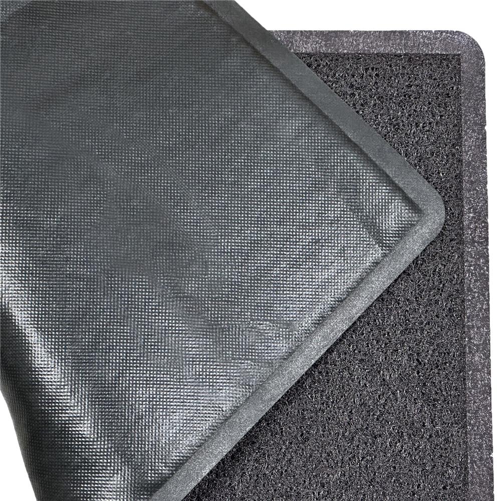 พรมเช็ดเท้าดักฝุ่น HOME LIVING STYLE G&H 45X75 ซม. สีดำ