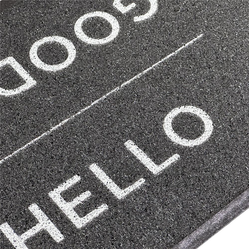 พรมเช็ดเท้าดักฝุ่น HOME LIVING STYLE G&H 45X75 ซม. สีดำ