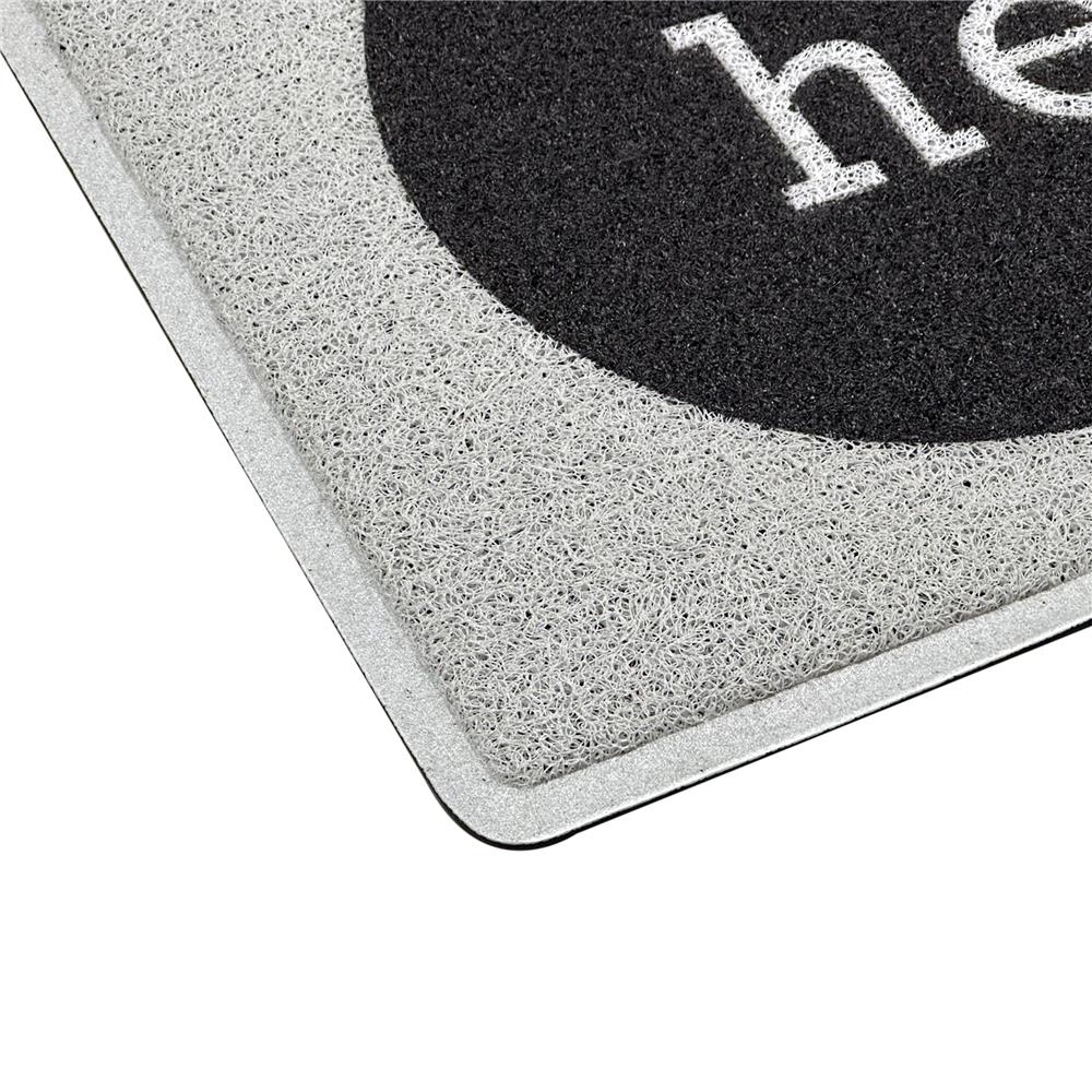 พรมเช็ดเท้าดักฝุ่น HOME LIVING STYLE SAY H. 45X75 ซม. สีเทา