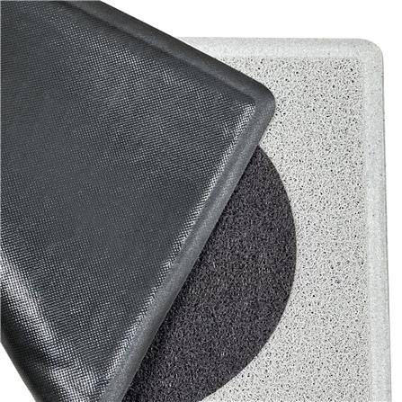 พรมเช็ดเท้าดักฝุ่น HOME LIVING STYLE SAY H. 45X75 ซม. สีเทา_2