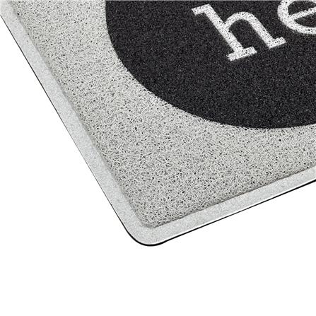 พรมเช็ดเท้าดักฝุ่น HOME LIVING STYLE SAY H. 45X75 ซม. สีเทา_4