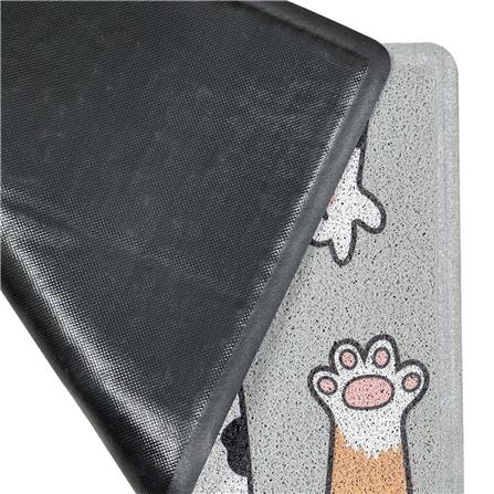 พรมเช็ดเท้าดักฝุ่น HOME LIVING STYLE PAWS 45X75 ซม. สีเทา_2